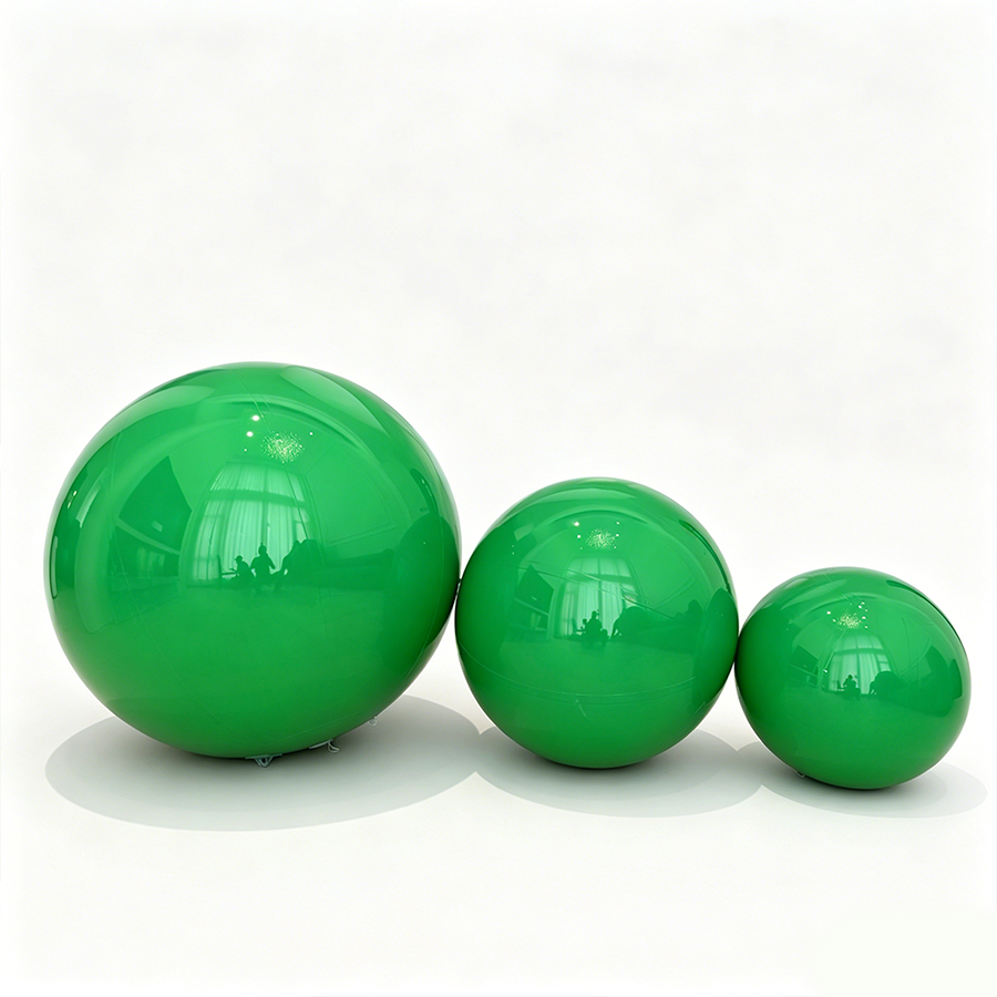 Bola de espejo inflable de color arcoíris iridiscente, reutilizable, de burbujas grandes y brillantes. 