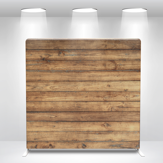 Wooden Board Wood Floor Pillow Case Photo Booth Straight Backdrop Wall Cloth Cover With Stand For Birthday Wedding Baby Shower Party