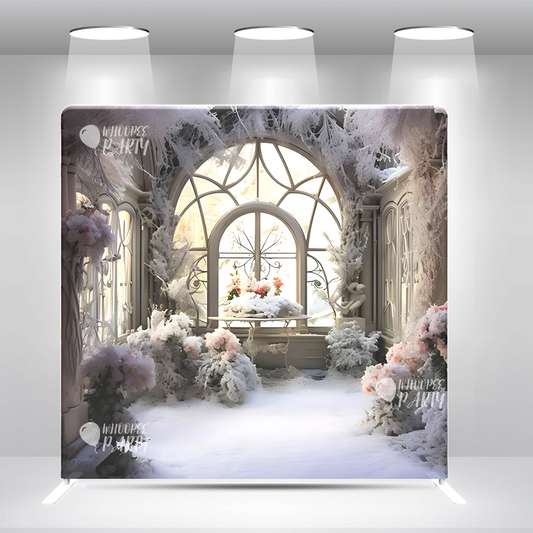 Wedding Just Married Pillow Case Photo Booth Backdrop Wall Cover With Stand For Birthday Party Photography Photo Shoot Studio Props