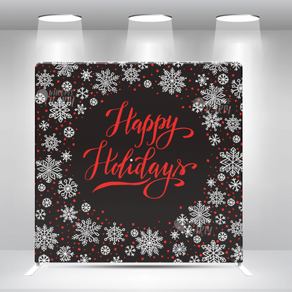 Snowflake  Happy Birthday Party   Decoration Background Pillowcase Stand and Cover