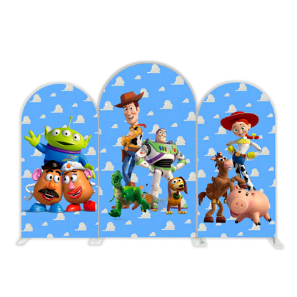 Toy Story Theme Birthday Party Arch Backdrop Cover