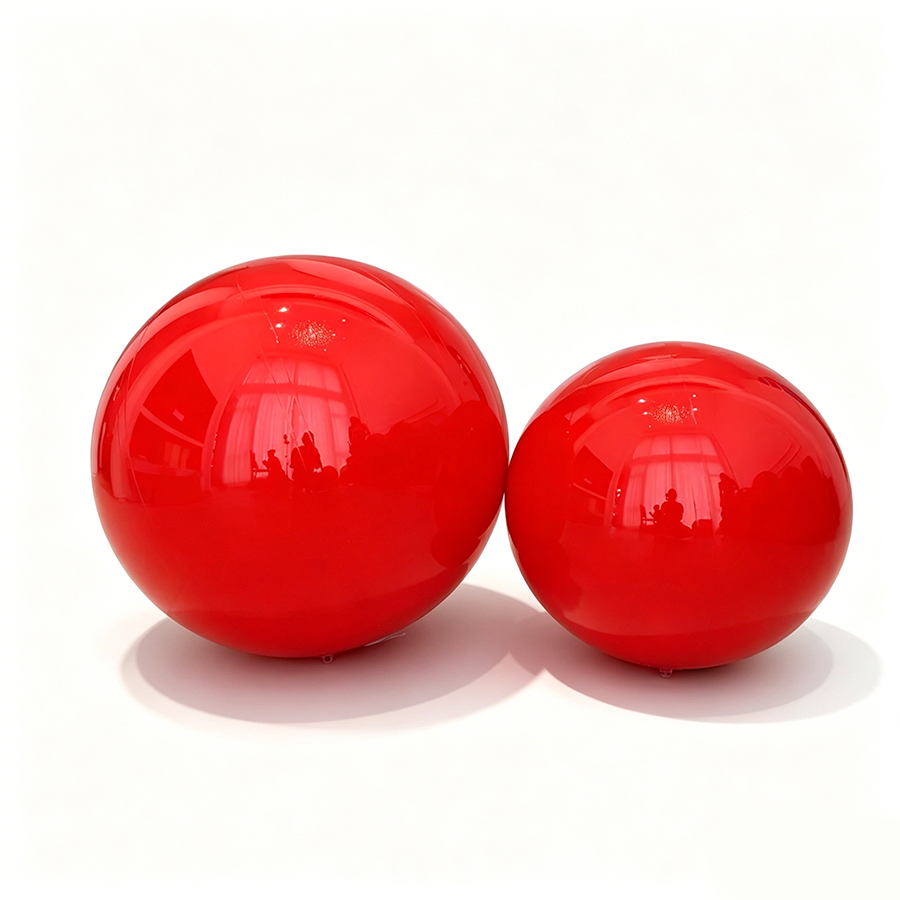 Bola de espejo inflable de color arcoíris iridiscente, reutilizable, de burbujas grandes y brillantes. 