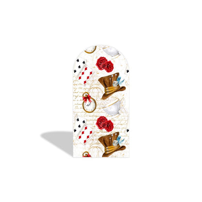 The In Wonderland Fairytale Tea Birthday Party Arch Backdrop Wall Cloth Cover