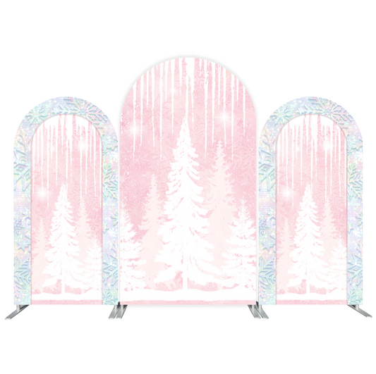 Winter Wonderland  Party Arch Backdrop Wall Cloth Cover