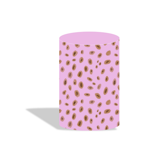 Africa animal safari birthday party decoration round circle backdrop cover plinth cylinder pedestal cover