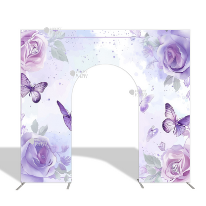 Flower Butterfly Open Door Welcome Backdrop Wall For Birthday Baby Shower Party Decoration