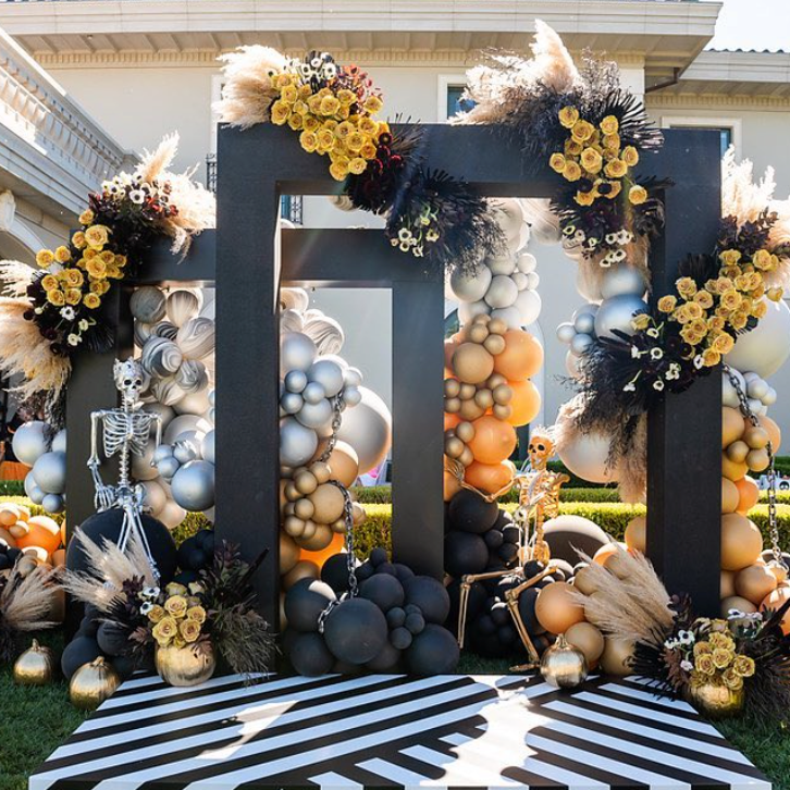 6x6.5ft 3D Square Arch Backdrop Stand For Birthday Wedding Party Decoration