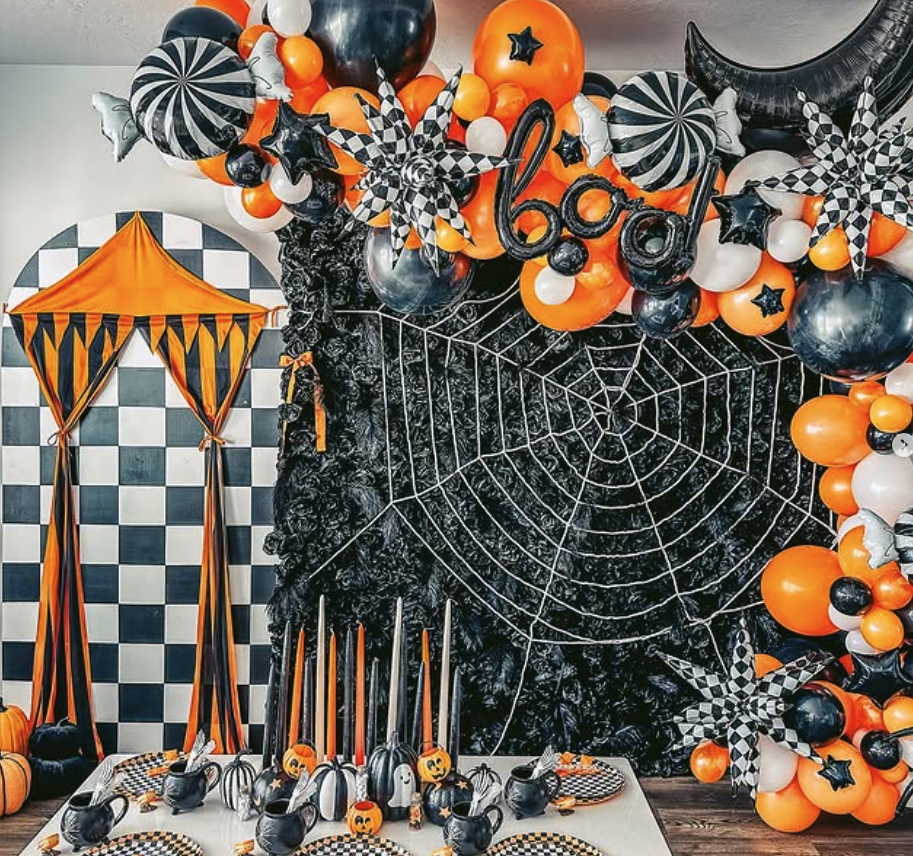 Handmade Artificial Fabric Rolling Up Curtain Black Rose Flower Wall Backdrop For Birthday Wedding Decor