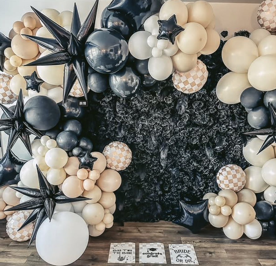 Handmade Artificial Fabric Rolling Up Curtain Black Rose Flower Wall Backdrop For Birthday Wedding Decor