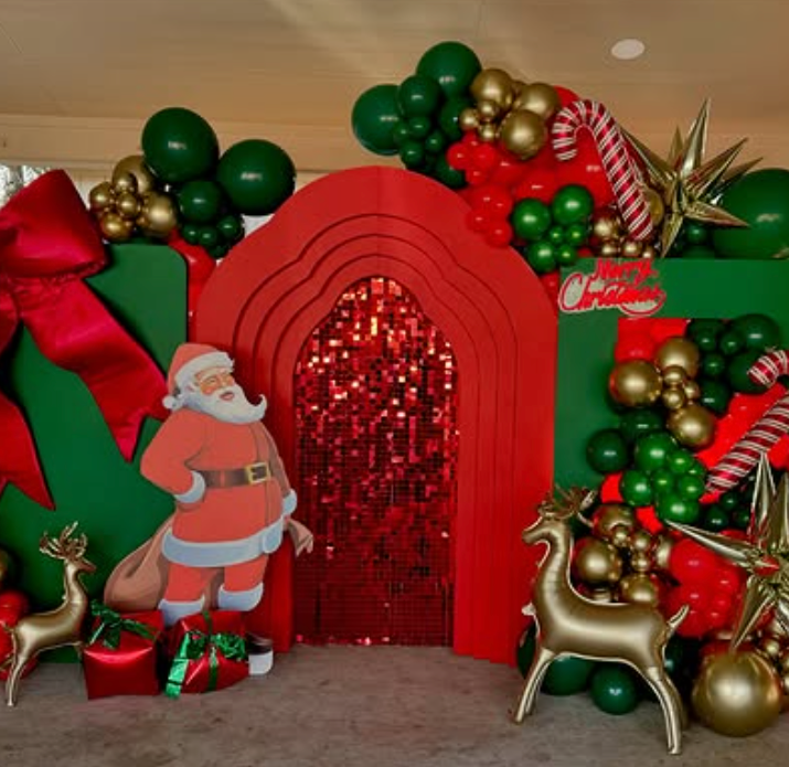 8ft by 8ft Red Sequin Shimmer Backdrop Wall Panels For Birthday Wedding Baby Shower Bridal