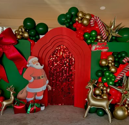 8ft by 8ft Red Sequin Shimmer Backdrop Wall Panels For Birthday Wedding Baby Shower Bridal