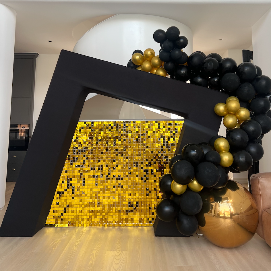 Slanted Square 3D Arch Backdrop Stand For Birthday Wedding Party Decoration Made of Aluminum Alloy Tube