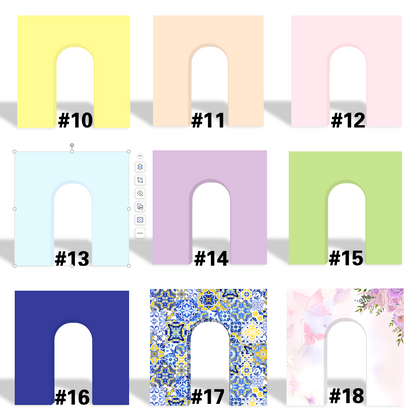 8x8ft 3d Triomphe Party Backdrop Stand Triumphal Backdrop 3D Square Backdrop