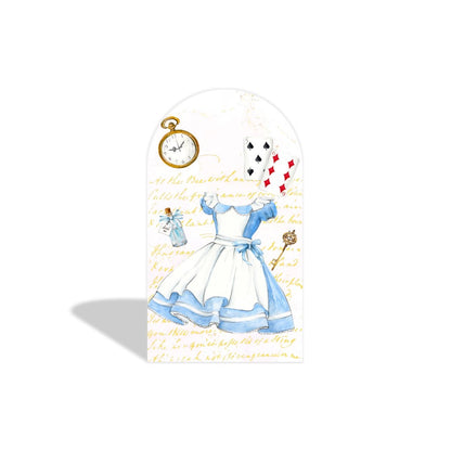 The In Wonderland Fairytale Tea Birthday Party Arch Backdrop Wall Cloth Cover