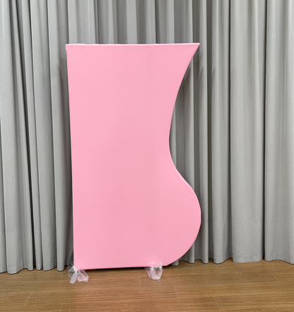 Marco de fondo de medio jarrón de aleación de aluminio de 4 x 7 pies para decoración de eventos de cumpleaños