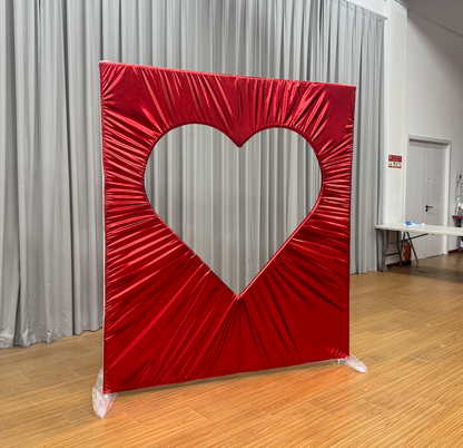 Marco de fondo de medio jarrón de aleación de aluminio de 4 x 7 pies para decoración de eventos de cumpleaños