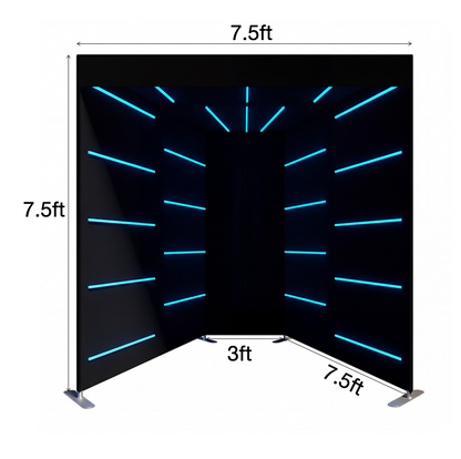 VOGUE LED Video Photo Booth Enclosure