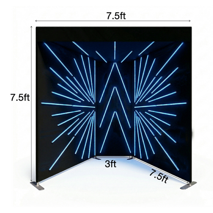 VOGUE Tunnel LED Walk-In Video Photo Booth Enclosure