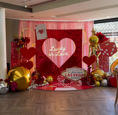 6x6.8ft Heart-Shaped Backdrop Stand – Premium Aluminum Alloy Wedding Arch for Proposals, Bridal Showers & Party Decor – Portable & Sturdy Cutout Heart Frame