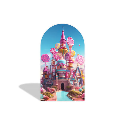 Sweet Donut Candy Theme Birthday Baby Shower Party Arch Backdrop Wall Cloth Cover