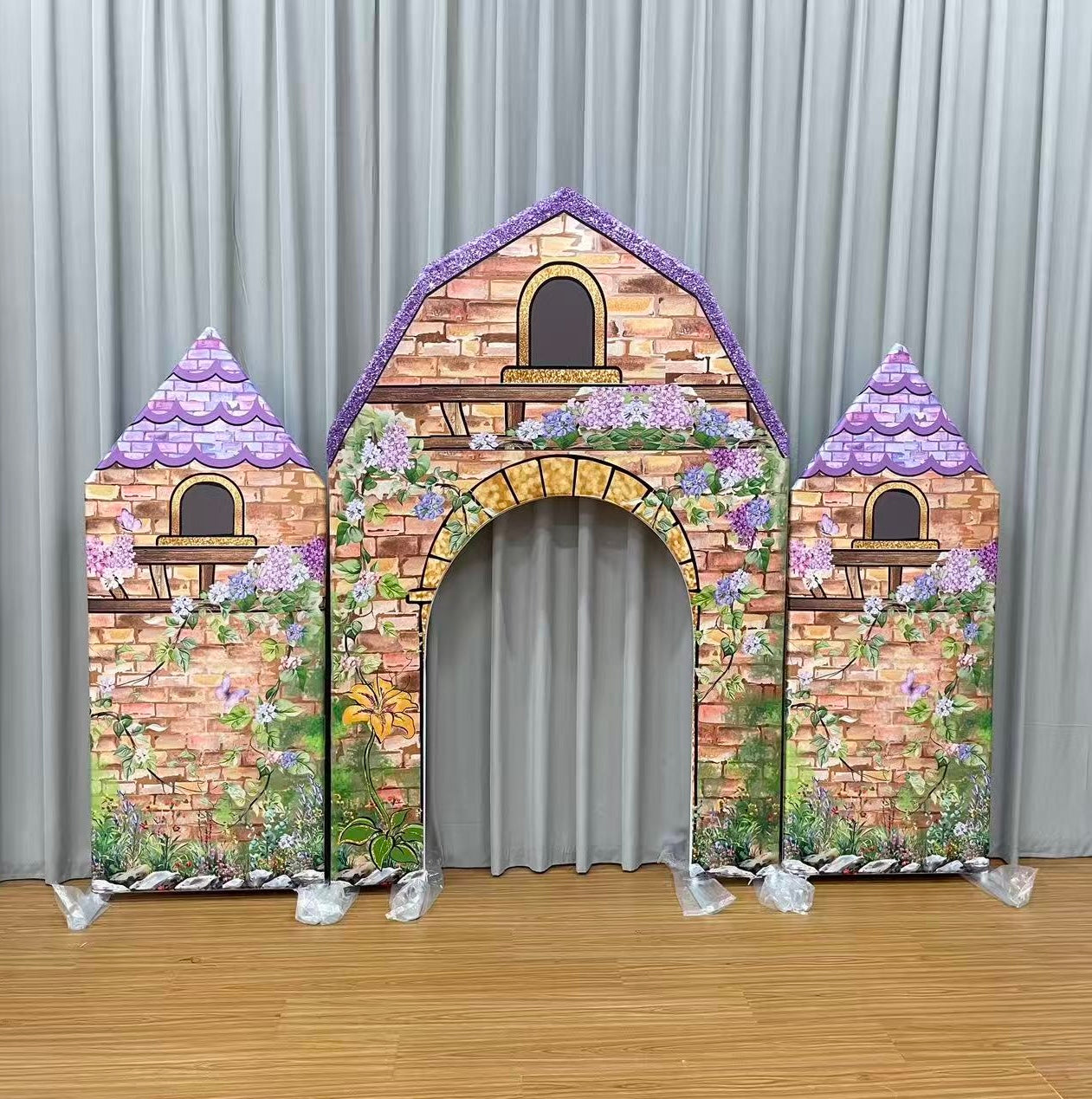 Castle Arch Backdrop Wall Stand Kits For Birthday Baby Shower Party Decoration
