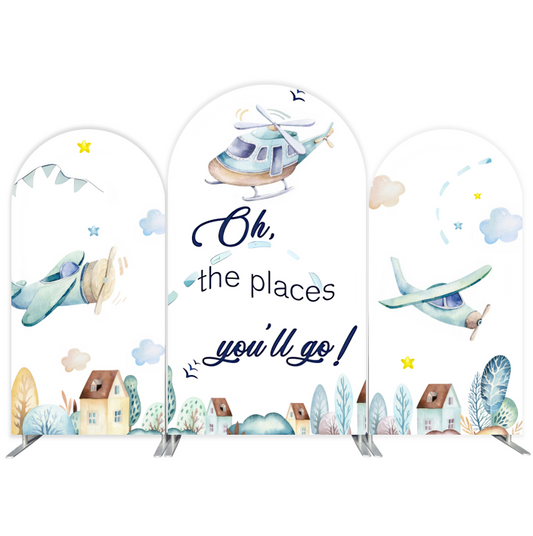 Baby Shower Birthday Party Arch Backdrop Wall Cloth Cover