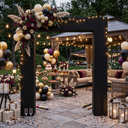 3D Rectangular Arch Backdrop Stand For Birthday Wedding Party Decoration