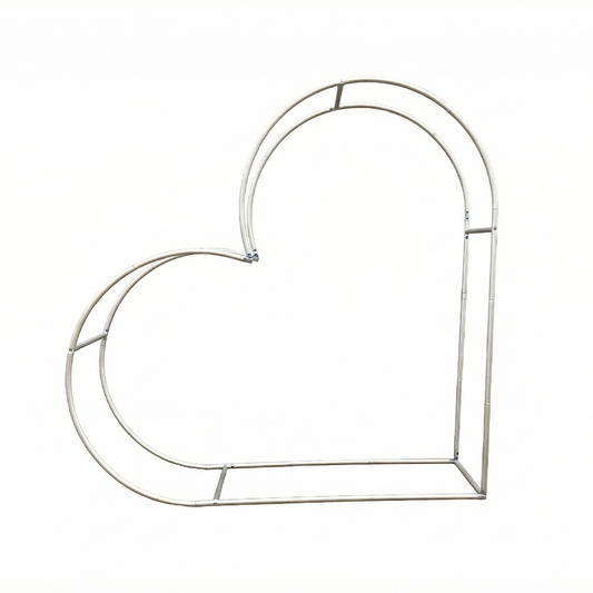 3D 8x8ft Double Layer Side Laying Heart for Party Decor Backdrop Stand