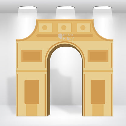 8x8ft 10x10ft Arc de Triomphe Party Backdrop Stand Triumphal Backdrop