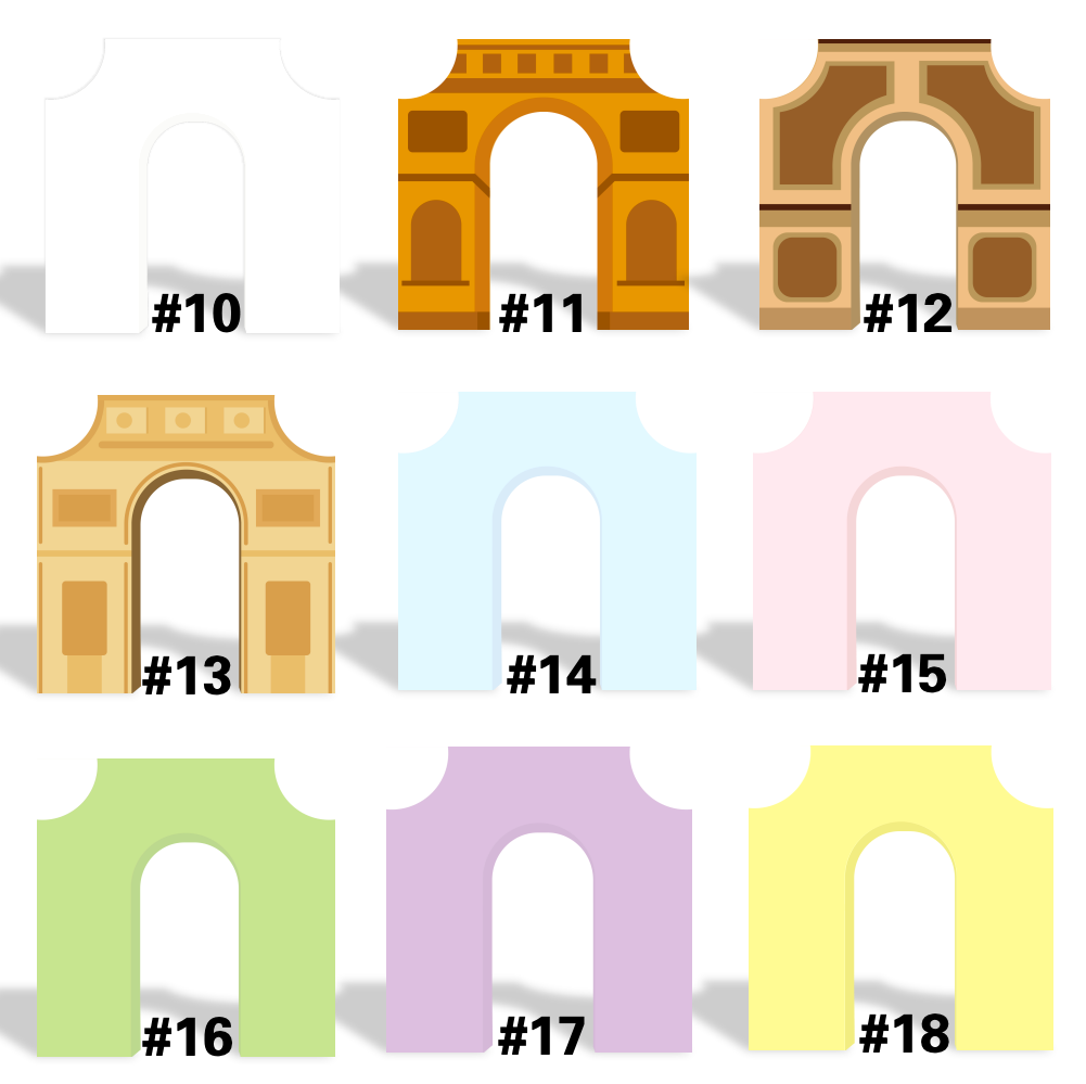 8x8ft 10x10ft Arc de Triomphe Party Backdrop Stand Triumphal Backdrop