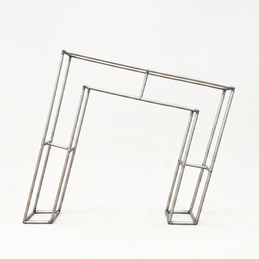 Slanted Square 3D Arch Backdrop Stand For Birthday Wedding Party Decoration Made of Aluminum Alloy Tube