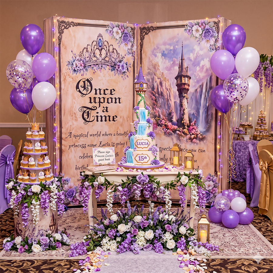8ft by 8ft 3D Book Backdrop Cover With Stand – Turn Every Event Into a Story
