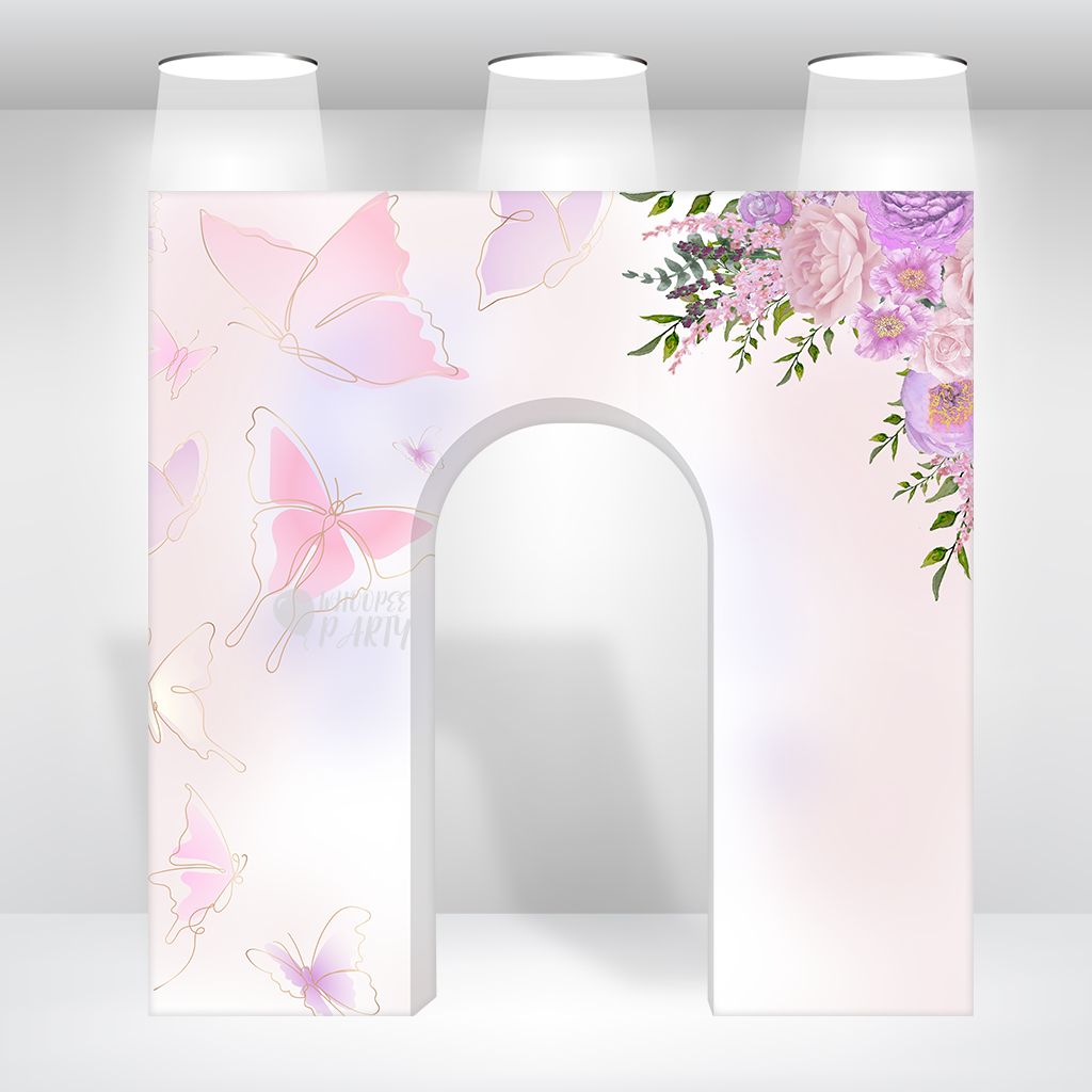 8x8ft 3d Triomphe Party Backdrop Stand Triumphal Backdrop 3D Square Backdrop