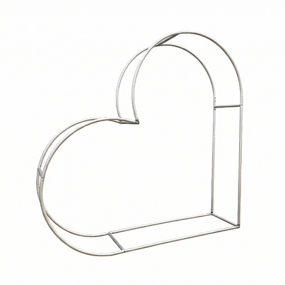 3D 8x8ft Double Layer Side Laying Heart for Party Decor Backdrop Stand