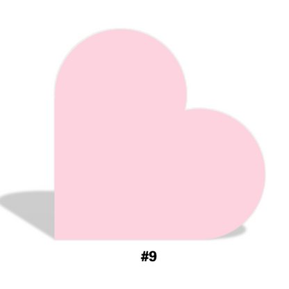 3D 8x8ft Double Layer Side Laying Heart for Party Decor Backdrop Stand