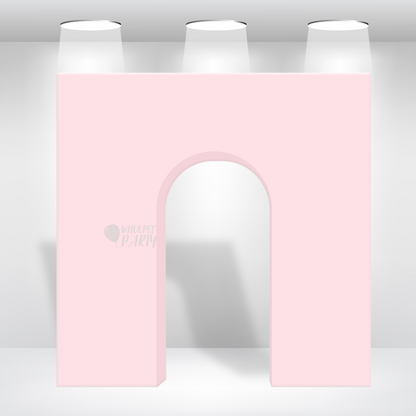 8x8ft 3d Triomphe Party Backdrop Stand Triumphal Backdrop 3D Square Backdrop