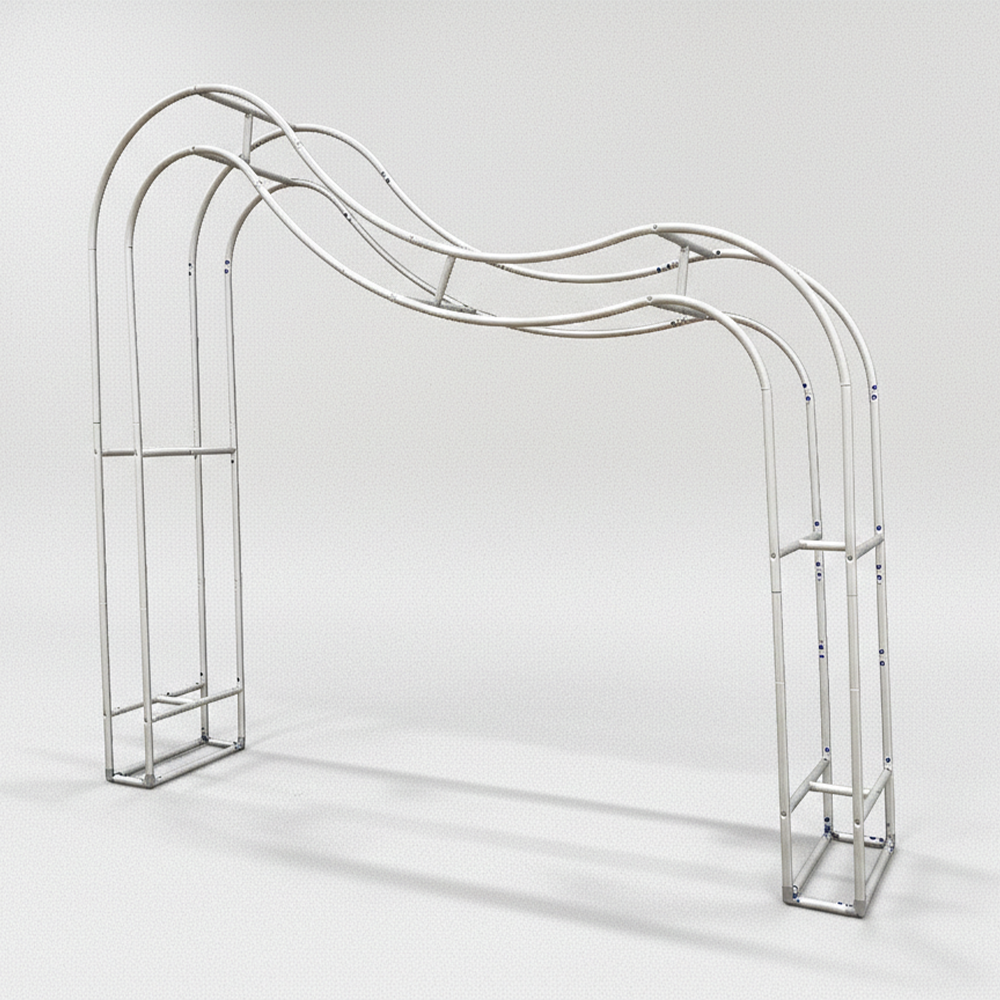 3D  Wave Arches Stand Party Backdrop Stand