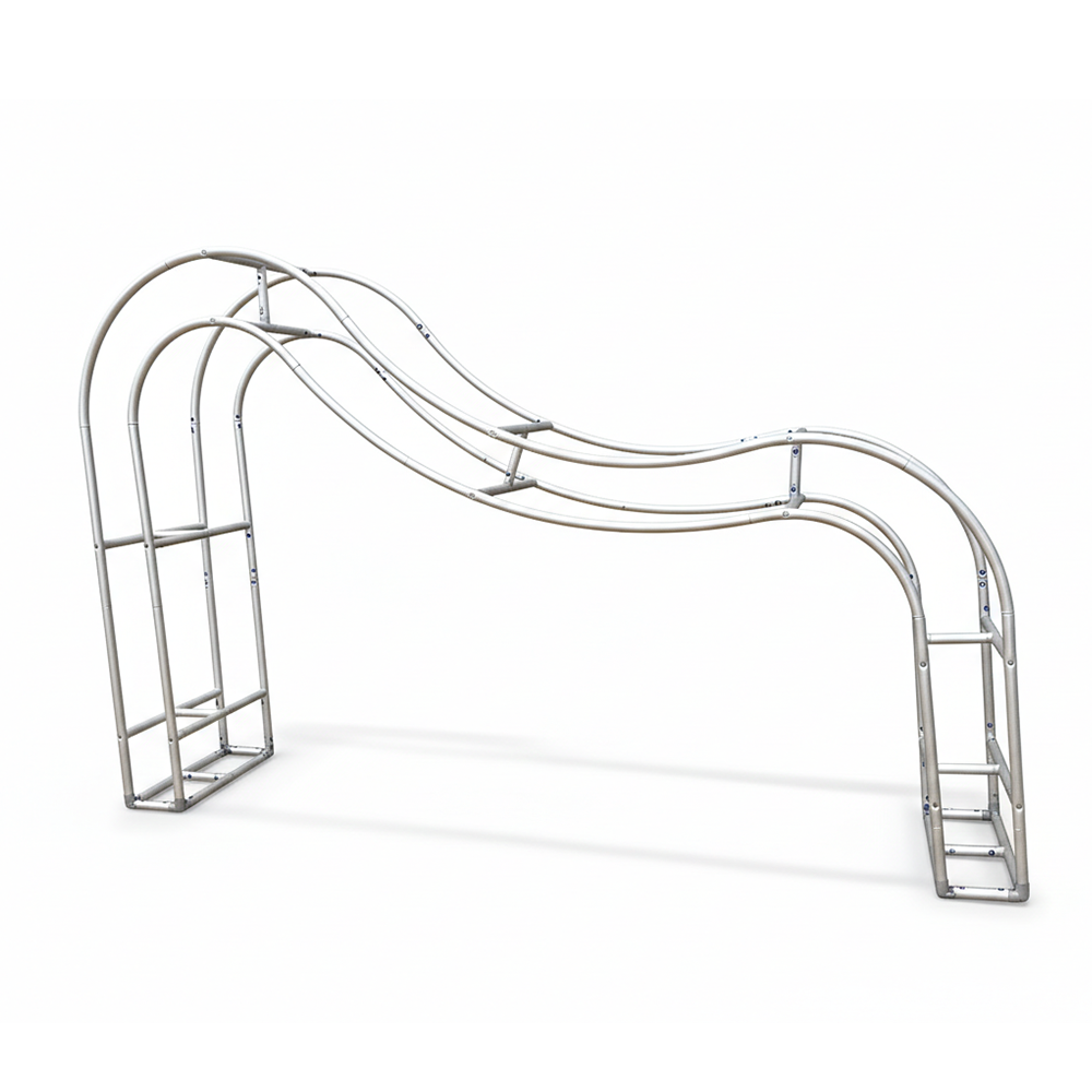 3D  Wave Arches Stand Party Backdrop Stand