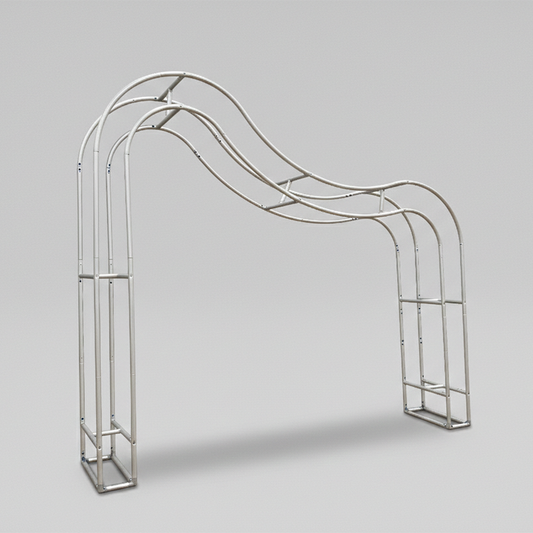 Soporte de arcos de ondas 3D para fiestas