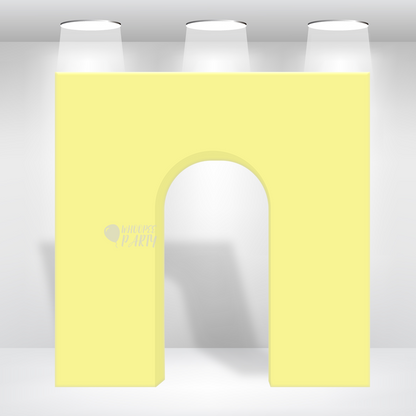 8x8ft 3d Triomphe Party Backdrop Stand Triumphal Backdrop 3D Square Backdrop