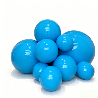 Bola de espejo inflable de color arcoíris iridiscente, reutilizable, de burbujas grandes y brillantes. 