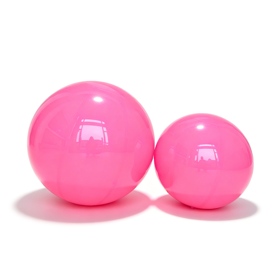 Large Matte Inflatable Balls Pink PVC Reusable Event Decor for Party & Wedding