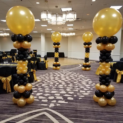 2pcs Adjustable Balloon Column Stand Flower Column Stand Made of Aluminum Alloy Tube