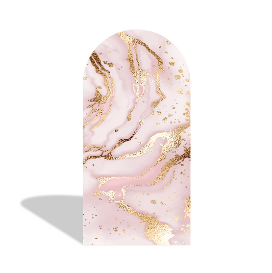 Marble Happy Birthday Party Arch Backdrop Wall Cloth Cover
