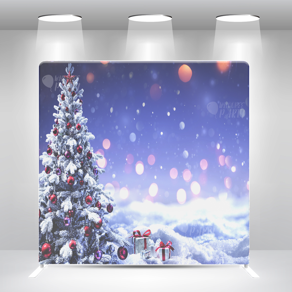 Funda de almohada para fotomatón, decoración navideña e intercambio de regalos, fondo de pared con soporte