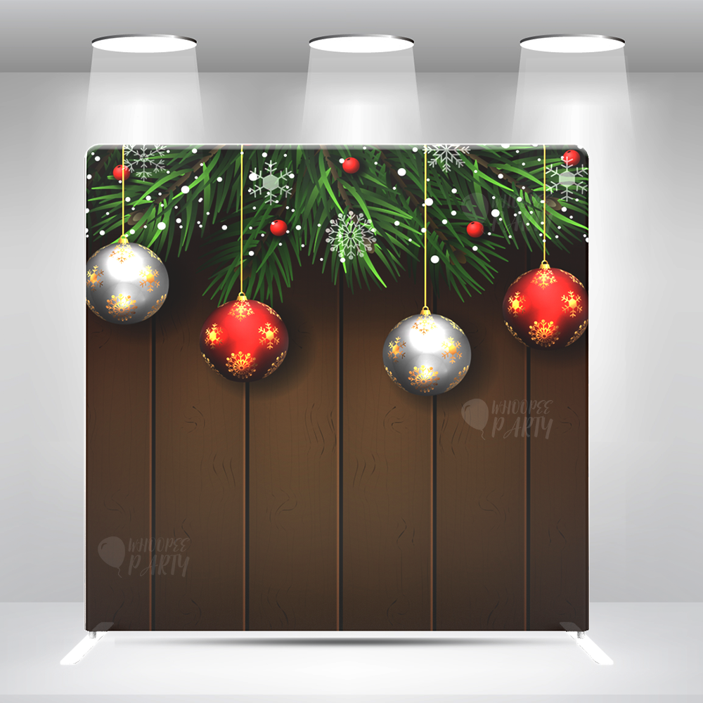 Merry Christmas Decoration Pillow Case Photo Booth Backdrop Wall Cover With Stand