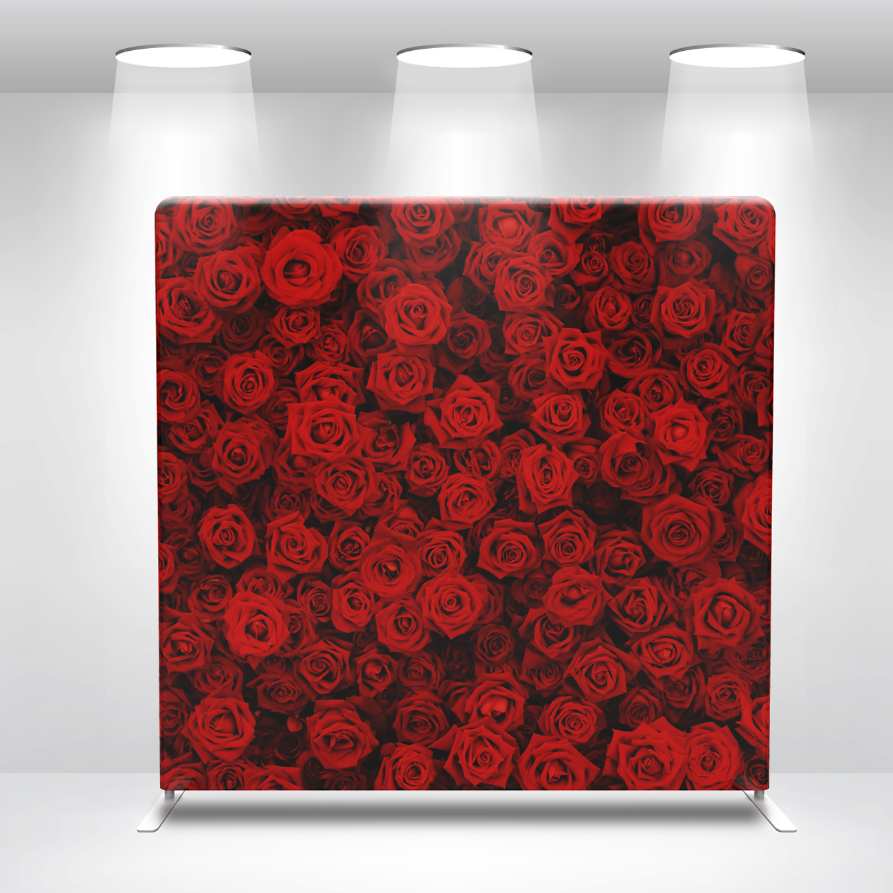 Red Rose Flower Pillow Case Photo Booth Backdrop Wall Cloth Cover With ...