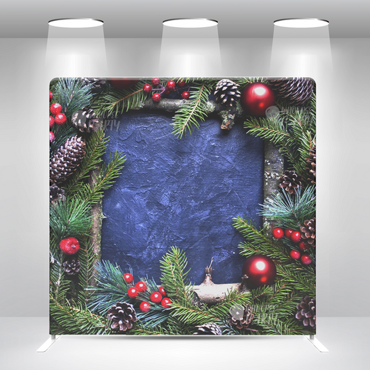 Merry Christmas Decoration Pillow Case Photo Booth Backdrop Wall Cover With Stand For party