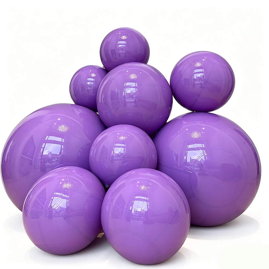 Bola de espejo inflable de color arcoíris iridiscente, reutilizable, de burbujas grandes y brillantes. 