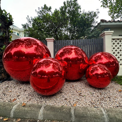 Red Color Inflatable Mirror Ball Reusable Big Bubble Shiny Balloon Balls